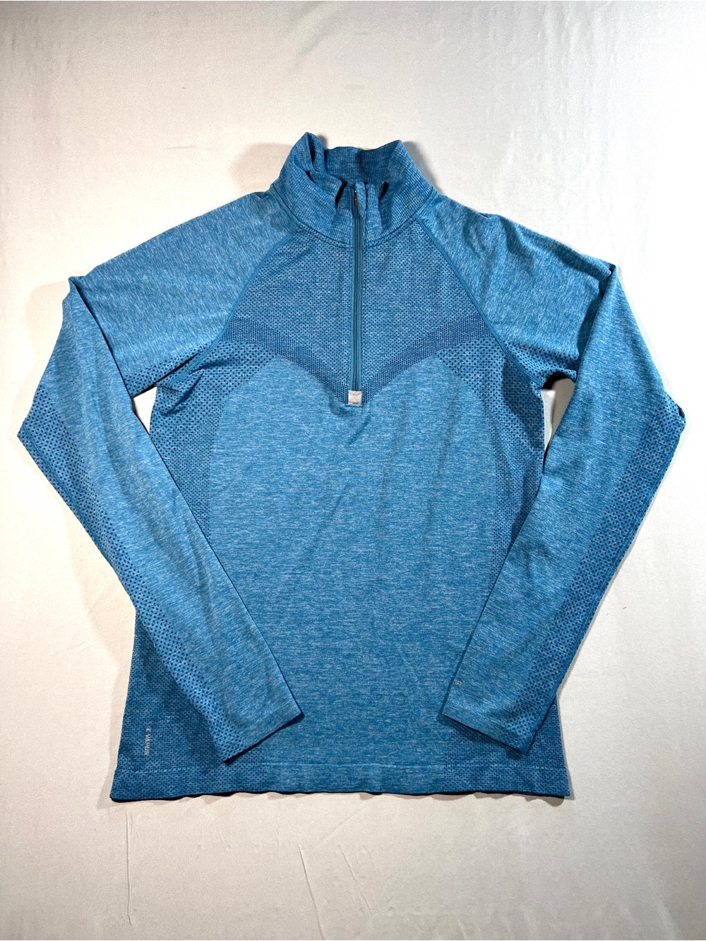 Columbia Blue Long-Sleeve Half-Zip Performance Top -Size S